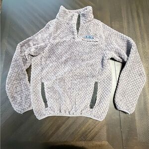 Simply Southern Sherpa Pullover – Gray – Size Small